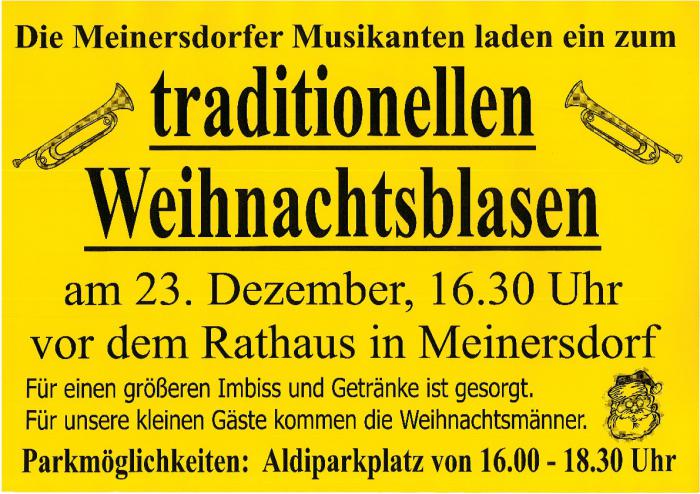 Plakat Weihnachtsblasen 2017